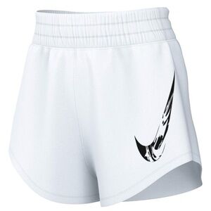 Nike Women's White and Black Athletic Shorts